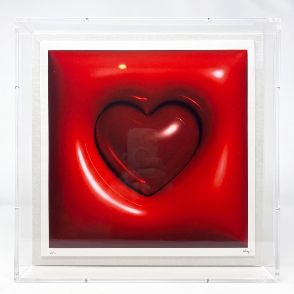 CJ Hendry Tonys Signed Red Heart Print LTD Edition Framed Artist's Proof AP5